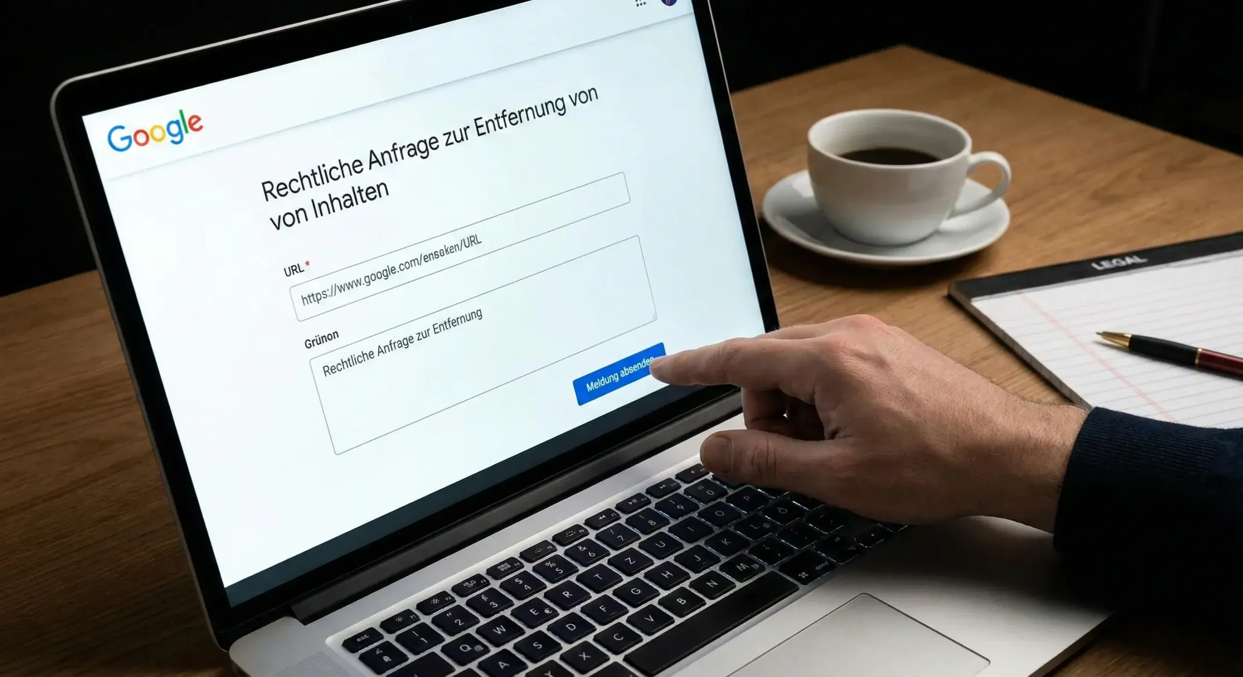 Schritt 1: Meldung einer rechtswidrigen Google Bewertung an Google zur Prüfung